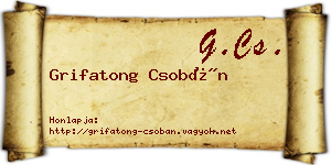 Grifatong Csobán névjegykártya